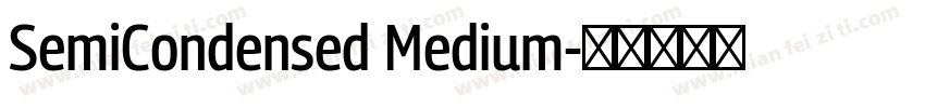 SemiCondensed Medium字体转换